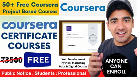 As the world's leading online learning platform, <strong>Coursera</strong> offers <strong>courses</strong> in a wide range of legal topics. . Free coursera courses with certificates